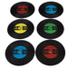Rex London Set Of Six Silicone "Record" Coasters