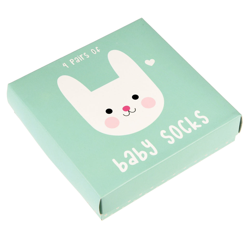 Rex London Bonnie The Bunny Design Baby Socks 4 Pairs