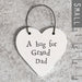 East of India Little Heart Sign - Hug For Grandad