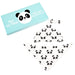 Rex London Miko The Panda Organic Cotton Babies Hat 7 Bib Set