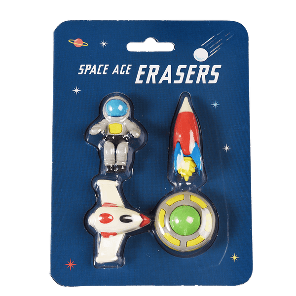 Rex London Set Of 4 Space Age Erasers