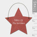 East of India Merry Christmas Small Red Star Decoration