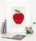 Red Apple - Cute Nursery Art Print