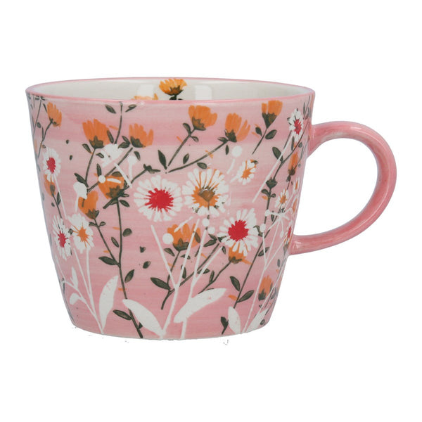 Gisela Graham Ceramic Mug - Pink Wild Daisy