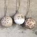 East of India Wood Bauble - Snowy Houses