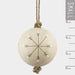 East of India Wood Bauble - Snowflakes