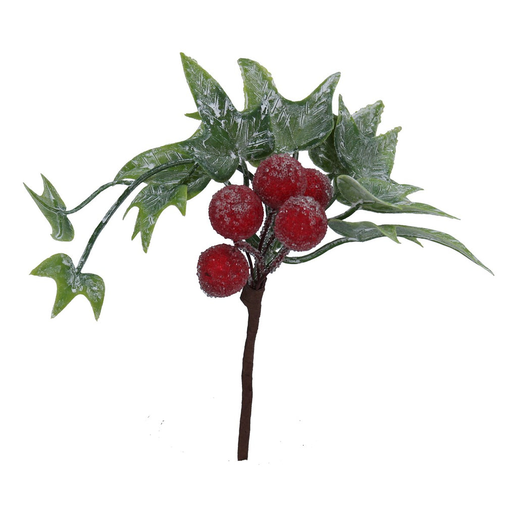 Gisela Graham Frosted Ivy/ Red Berry Pick