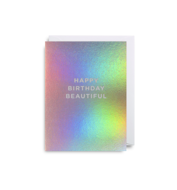 Happy Birthday Beautiful Mini Card - Lagom Design