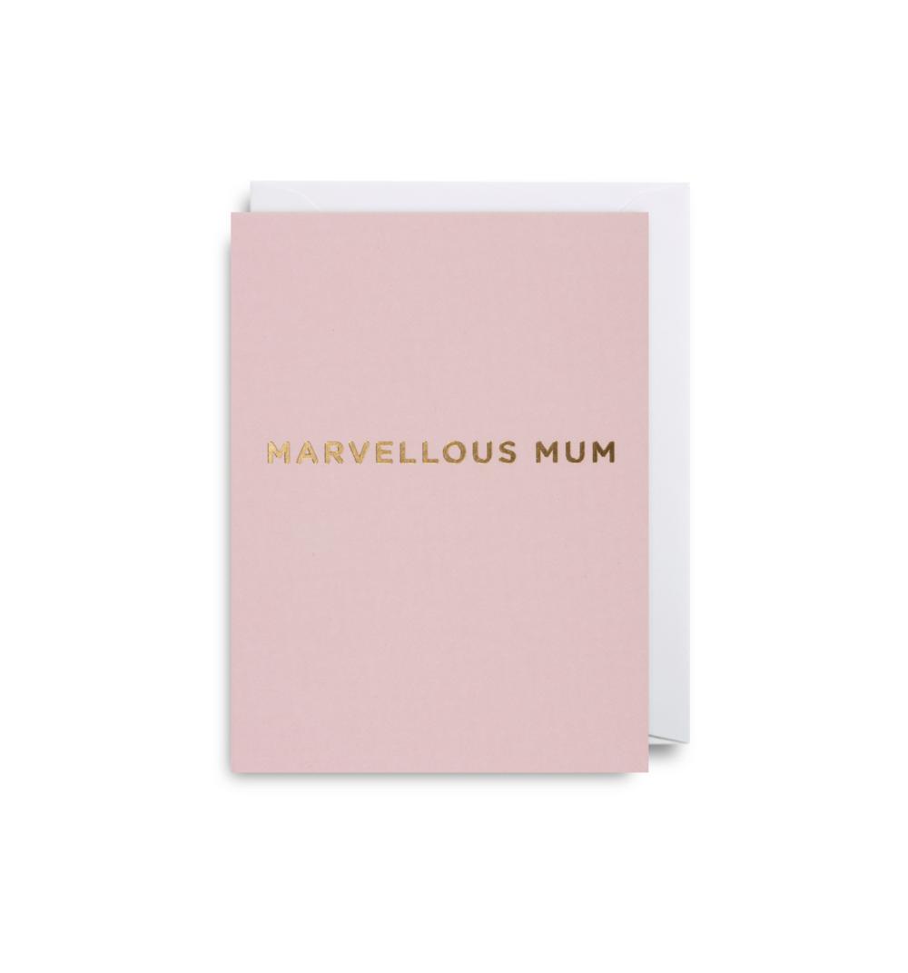 Marvellous Mum Mini Card - Lagom Design