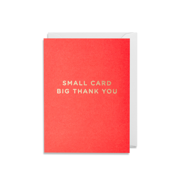 Small Card Big Thank You - Lagom Design