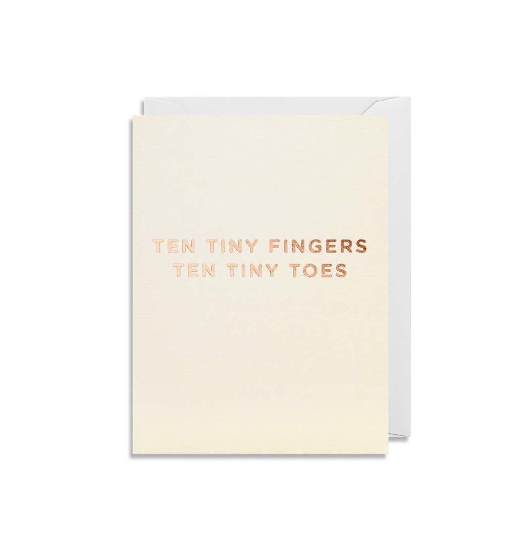 Ten Tiny Fingers Mini Card - Lagom Design