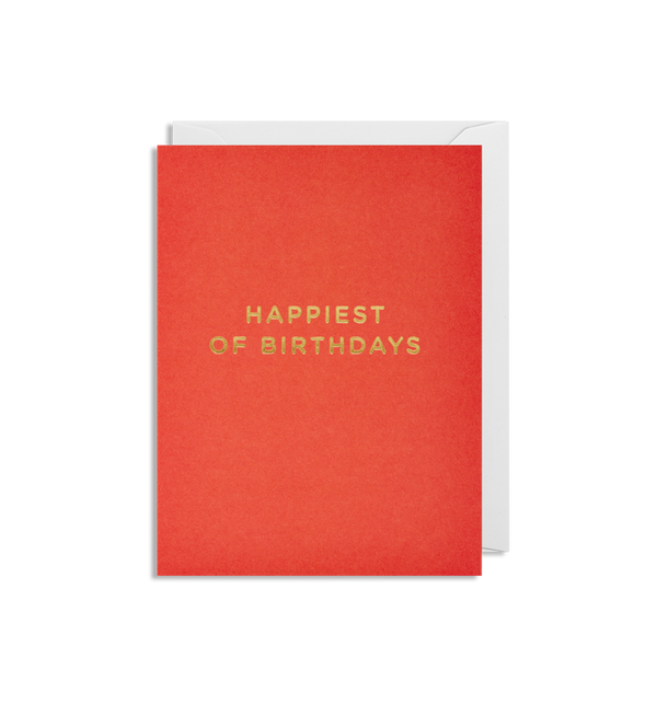Happiest Of Birthdays Mini Card - Lagom Design