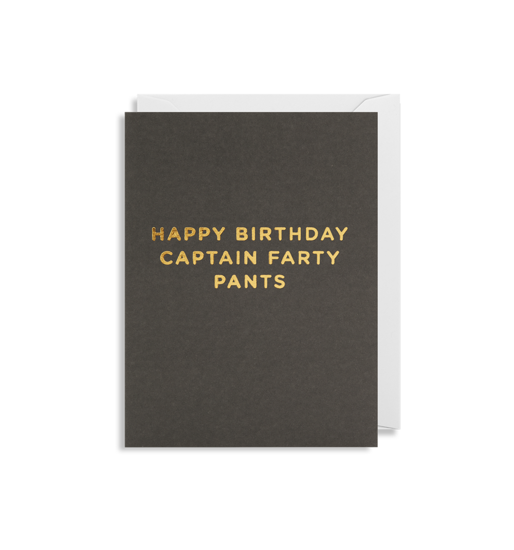 Captain Farty Pants Mini Card - Lagom Design