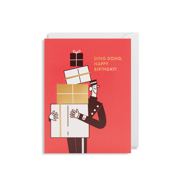 Ding Dong Happy Birthday Mini Card - Lagom Design