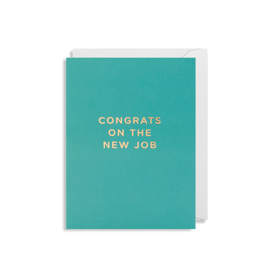 Congrats On The New Job Mini Card - Lagom Design