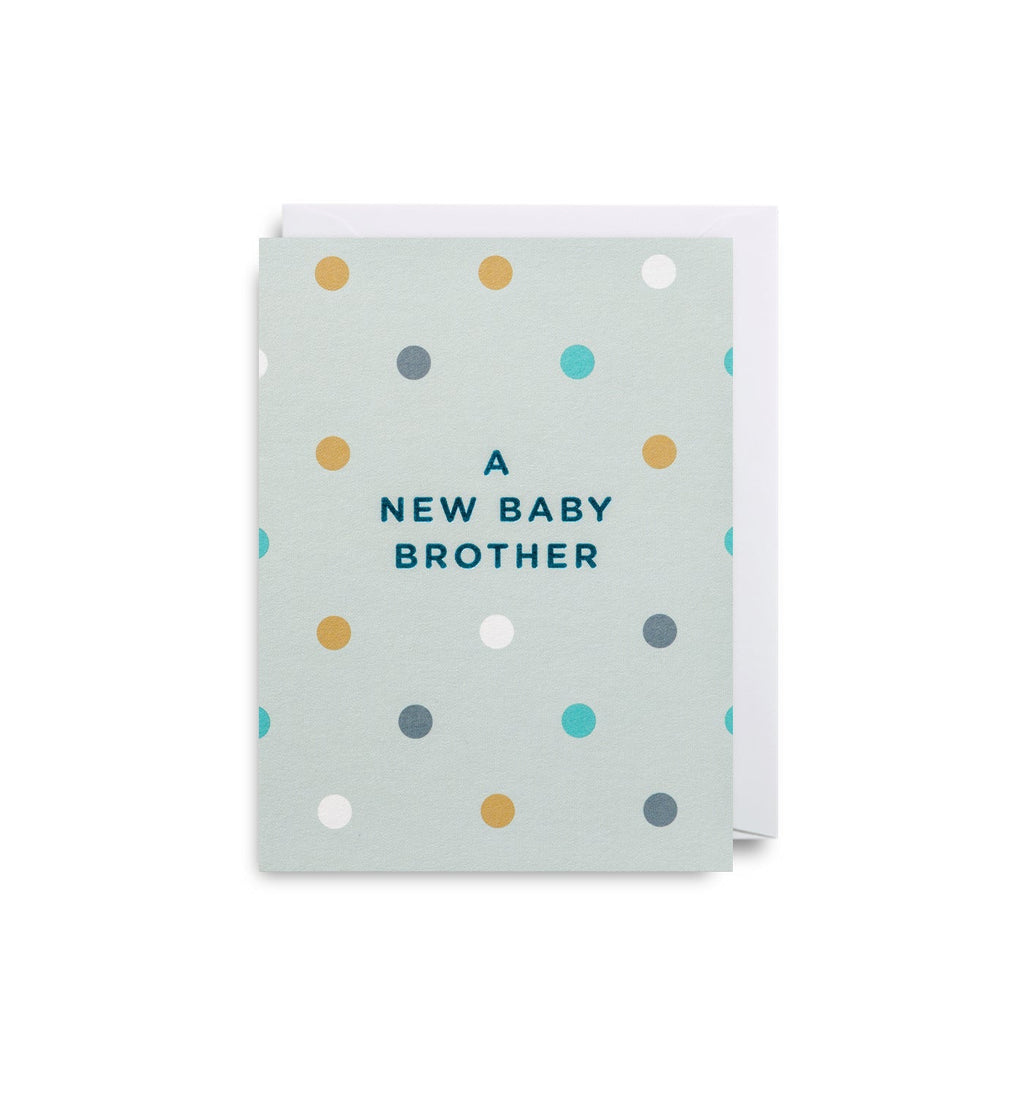 A New Baby Brother Mini Card - Lagom Design