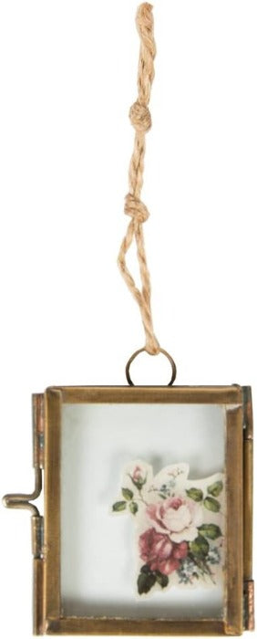 Sass & Belle Brass Finish Mini Hanging Photo Frame