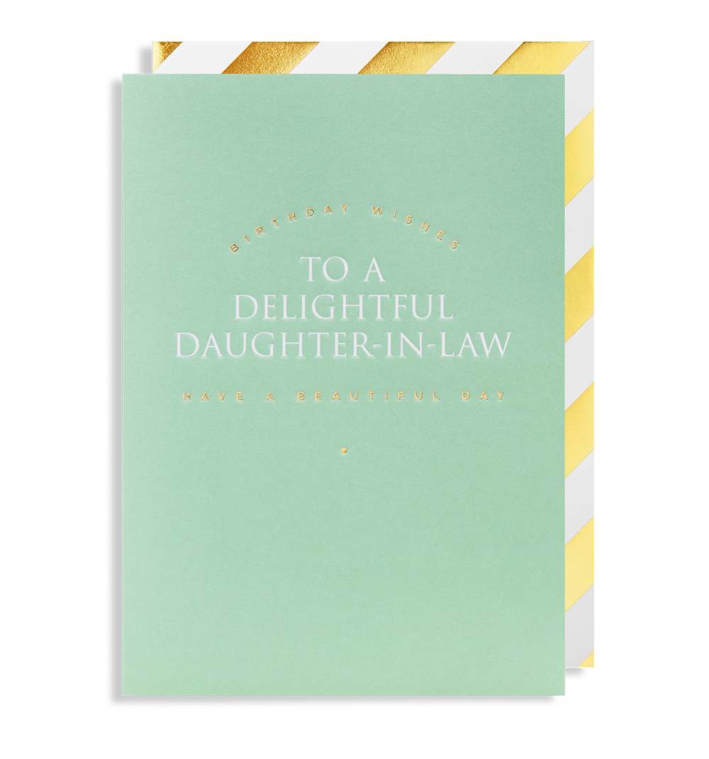 Delightful Daughter In Law Greeting Card - Lagom Design