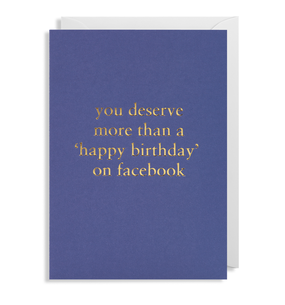 Happy Birthday Facebook Greeting Card - Lagom Design