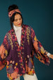 Powder Kimono Jacket Trailing Wisteria - Amethyst Short