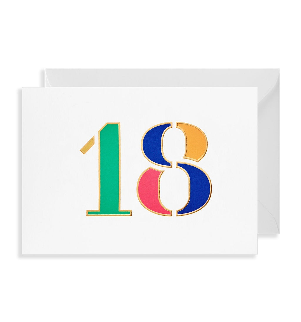Age 18 Birthday Card - Lagom Design
