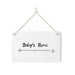 East of India Porcelain Sign - Baby's Room