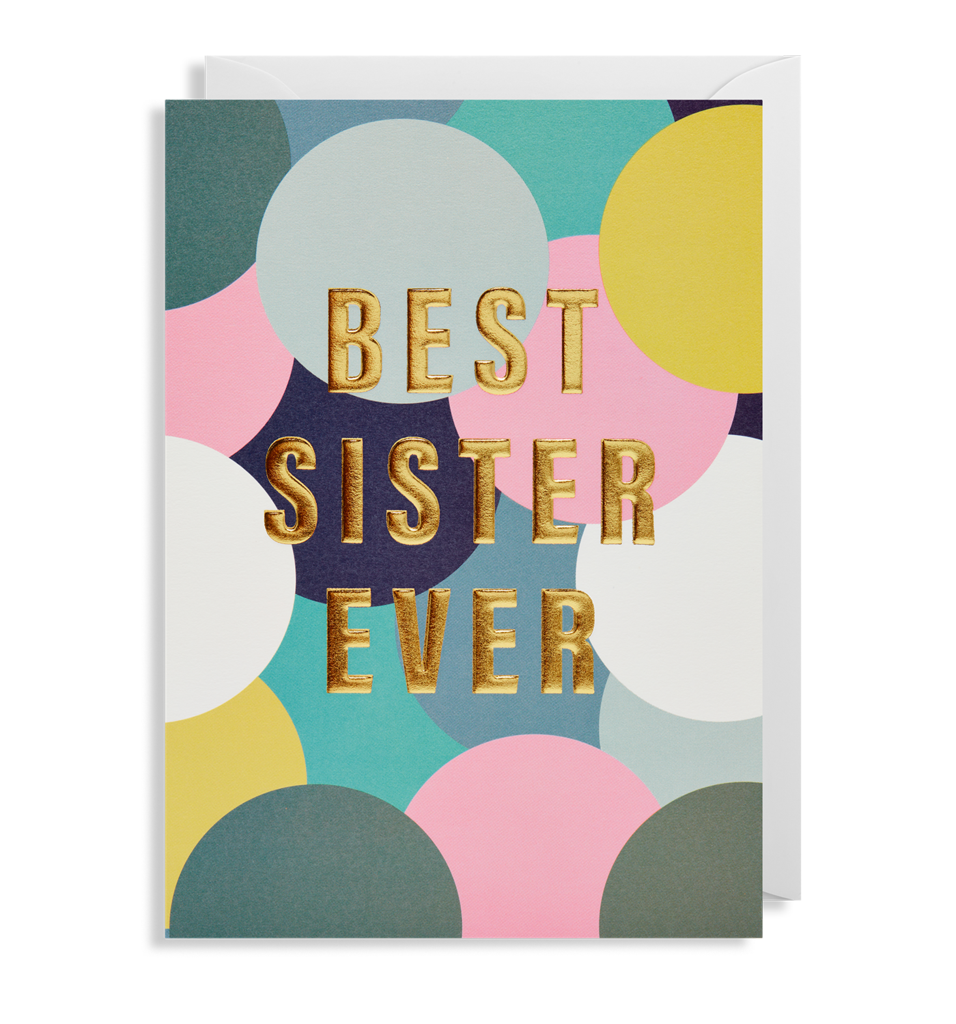 6413 Postco - Best Sister Ever Card - Mrs Best Paper Co.