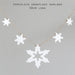 East of India Porcelain Garland - Snowflakes