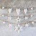 East of India Porcelain Garland - Snowflakes