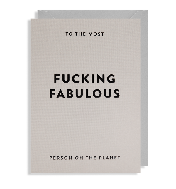 Greeting Card Fucking Fabulous - Lagom Design