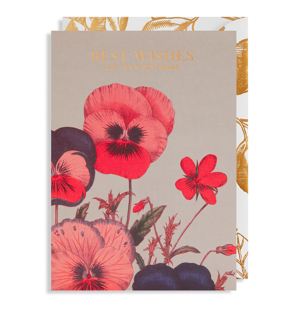 Best Wishes On Your Birthday Greetings Card - Lagom Design