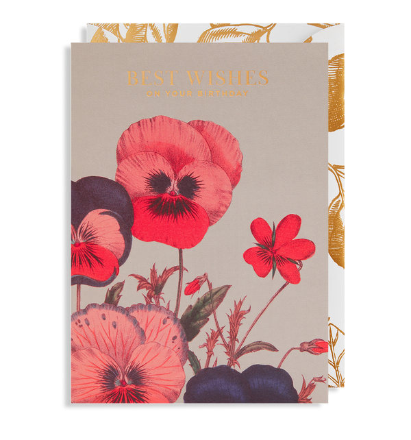 Best Wishes On Your Birthday Greetings Card - Lagom Design