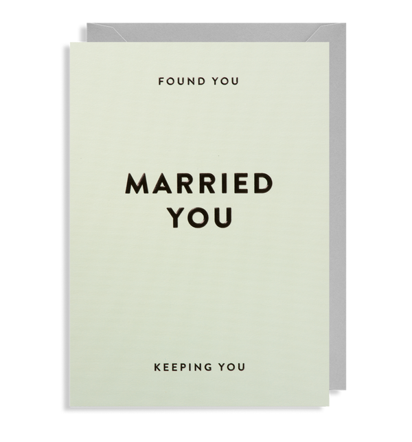 Greeting Card Married You - Lagom Design