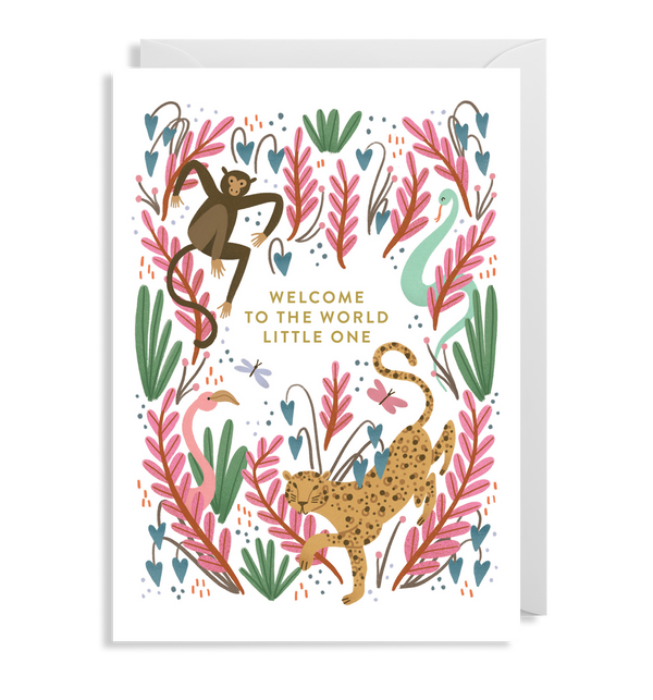 Welcome To The World  New Baby Card - Lagom Design