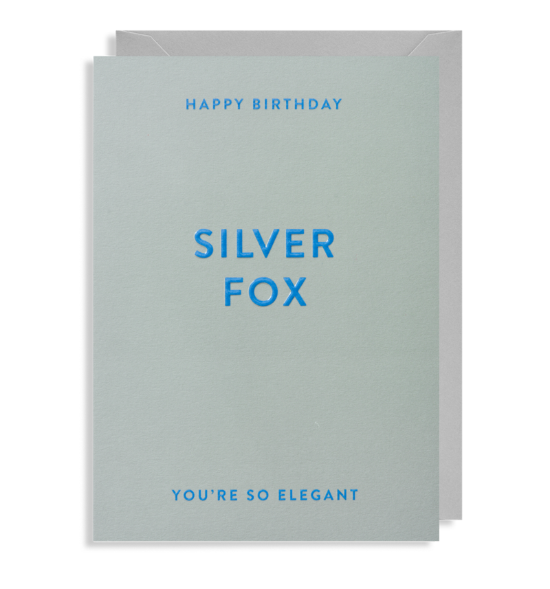 Silver Fox Greeting Card - Lagom Design