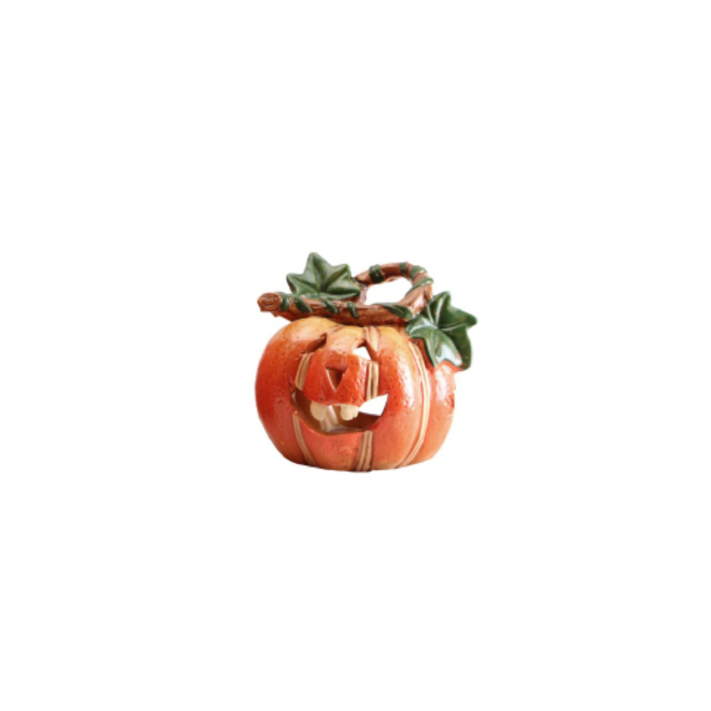 Gisela Graham Ceramic Pumpkin Nitelite Ornament - Small/Large