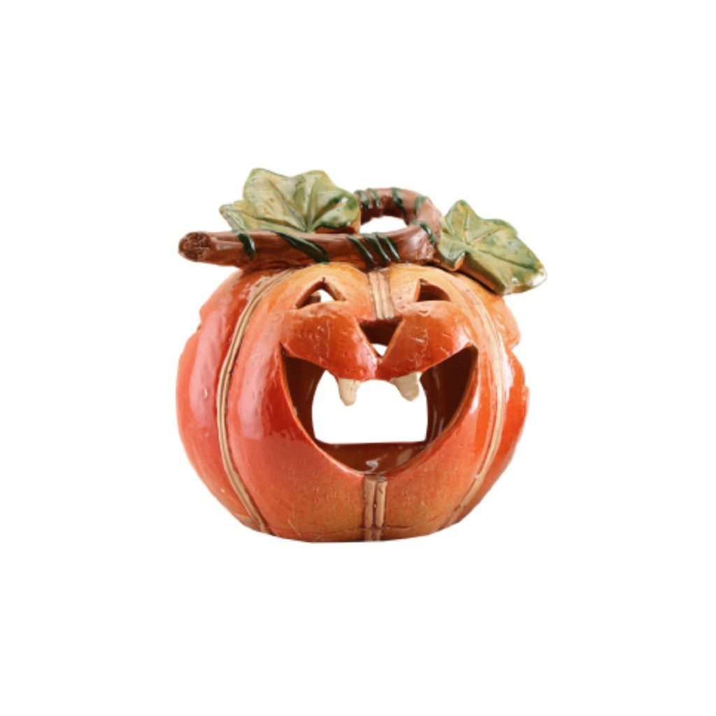 Gisela Graham Ceramic Pumpkin Nitelite Ornament - Small/Large