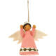 Pink Boiled Wool Angel Ornament 13×7cm