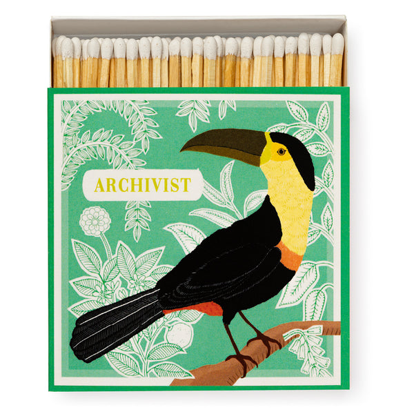 SALE 25% OFF - Archivist Arianes Toucan Letterpress Printed Luxury Matches
