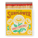 SALE 25% OFF - Archivist Sunflower Letterpress Printed Luxury Matches