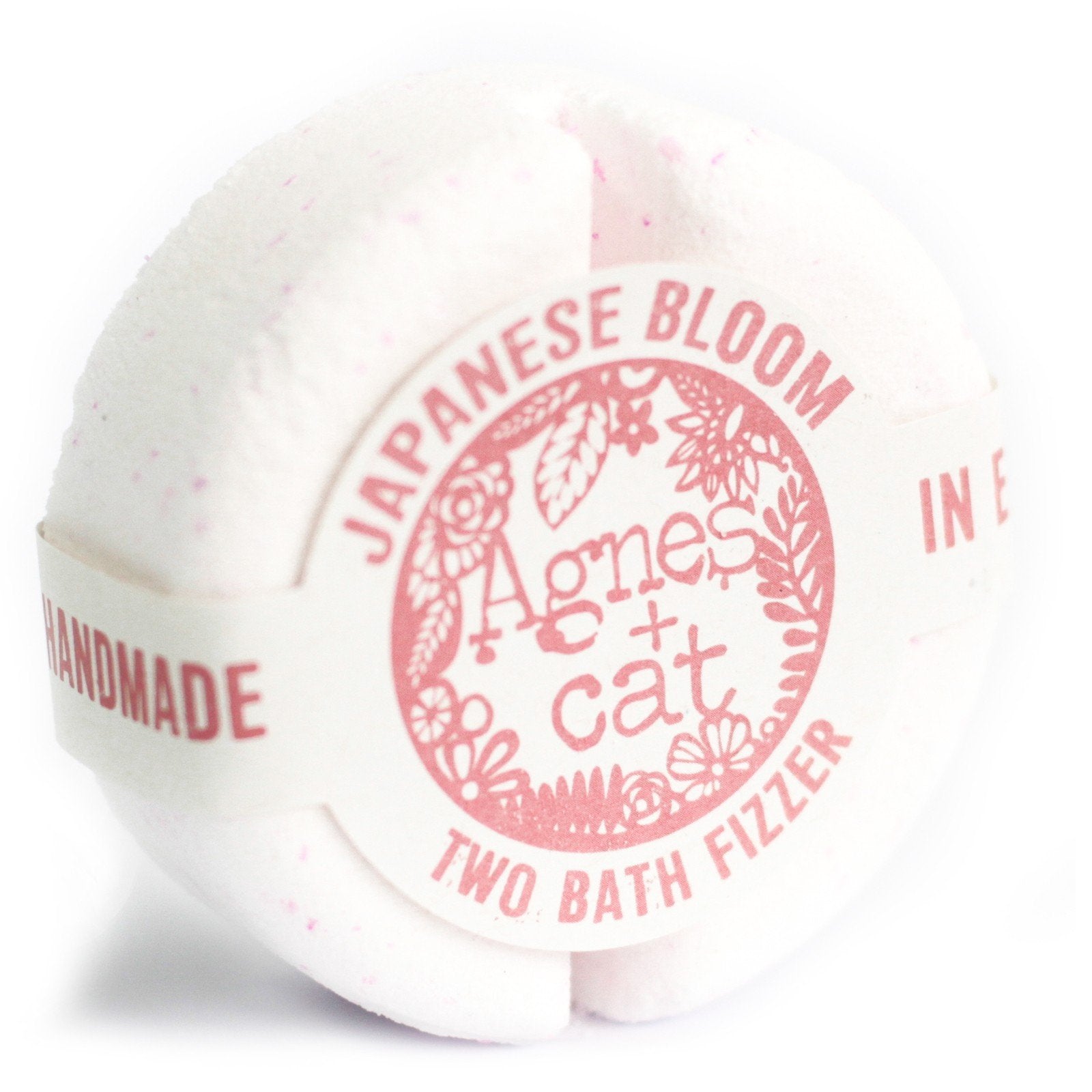 Japan Best Scented Roses Agnes + Cat Two Bath Fizzer - Japanese Bloom - Mrs Best Paper Co.