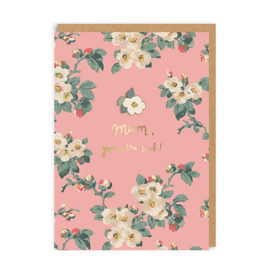 Ohh Deer Mum Mayfield Blossom Enamel Pin Greeting Card
