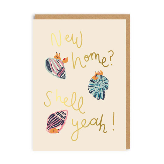 Ohh Deer X Cath Kidston - New Home? Shell Yeah! Greeting Card