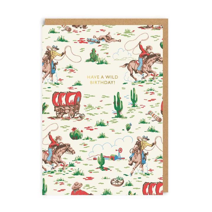 Ohh Deer Cath Kidston - Cowboy Birthday Card Greeting Card