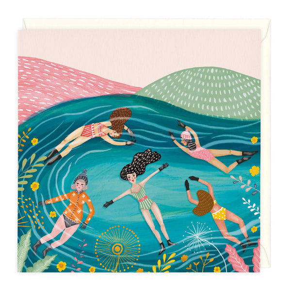 Whistlefish Outdoor Swimming Art Card