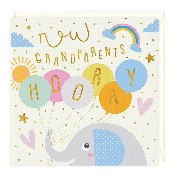 Whistlefish New Grandparents New Baby Card