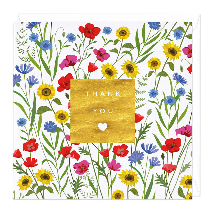 Whistlefish Wildflower Thank You Card