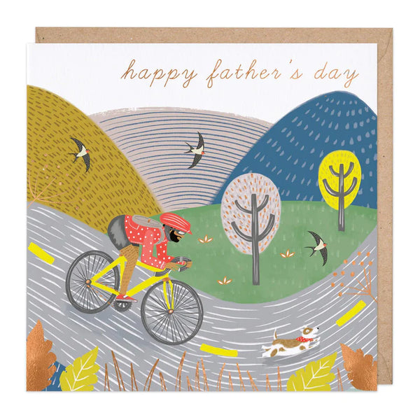 Whistlefish Cycling Father's Day Card