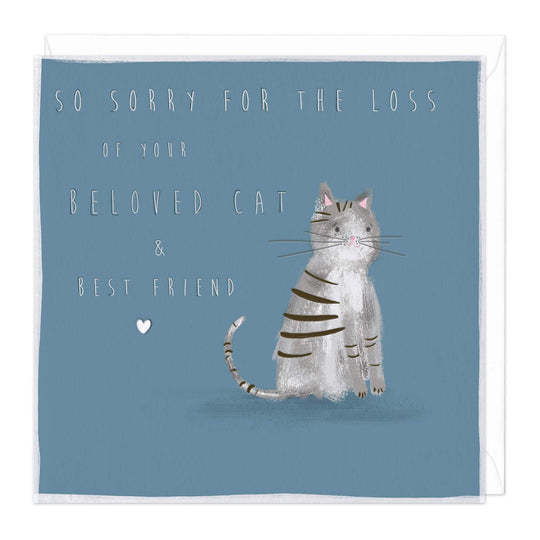 Whistlefish Beloved Cat Sympathy Card