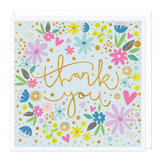 Whistlefish Ditsy Floral Thank You Card